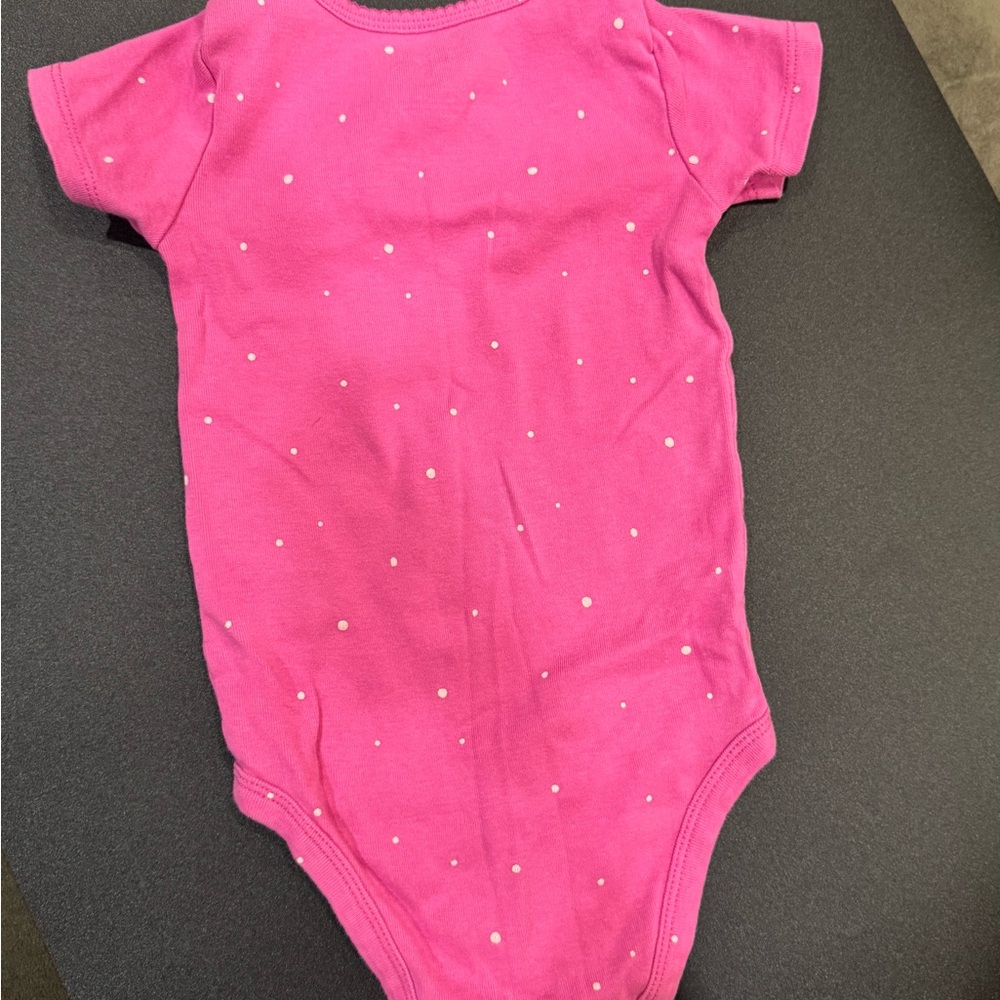 Carter's Pink Polka Dot Kids One Piece - Picture 2 of 3